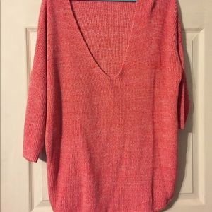 Coral long sweater